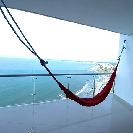 Apto Con Espectacular Vista Frente Al Mar Piso 28 Cartagena