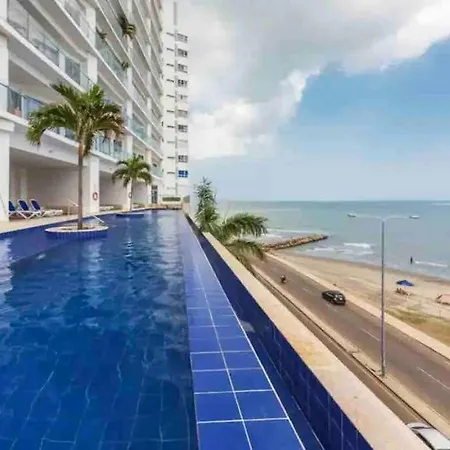 Apto Con Espectacular Vista Frente Al Mar Piso 28 Cartagena